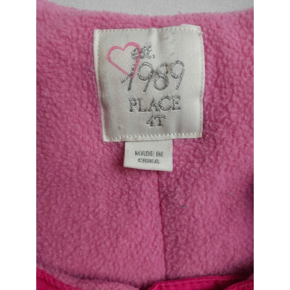 The Childrens Place Girls Pink Insulated Snow‎ Bibs Overalls 4T Winter Ski Pants